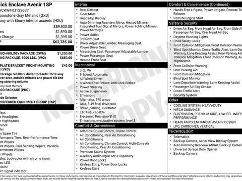 Certified 2024 Buick Enclave Avenir w/ Avenir Technology Package AWD/4WD image 33