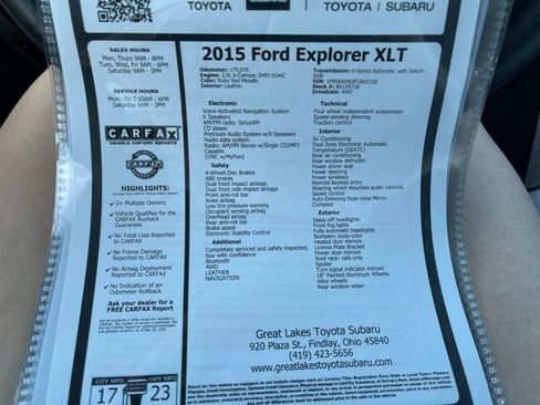 Used 2015 Ford Explorer XLT w/ Equipment Group 202B AWD/4WD image 27