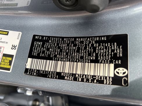 New 2026 Toyota Corolla LE image 9