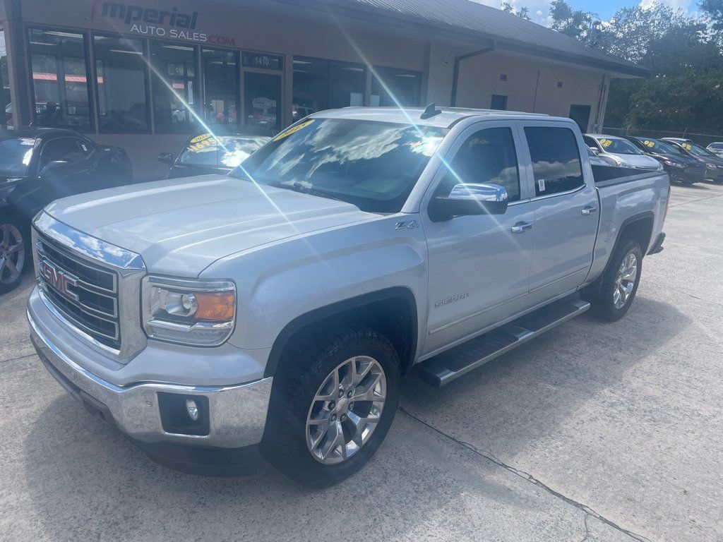 Used 2015 GMC Sierra 1500 SLT w/ SLT Crew Cab Value Package AWD/4WD image 1