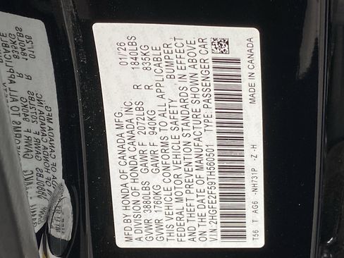 Used 2026 Honda Civic Sport image 6