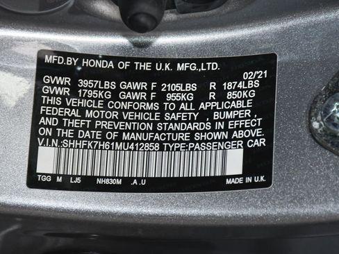 Used 2021 Honda Civic EX image 17