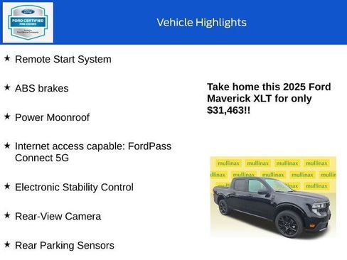 Certified 2025 Ford Maverick XLT w/ XLT Luxury Package AWD/4WD image 19