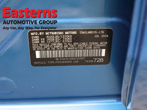 Used 2024 Mitsubishi Mirage ES FWD image 33
