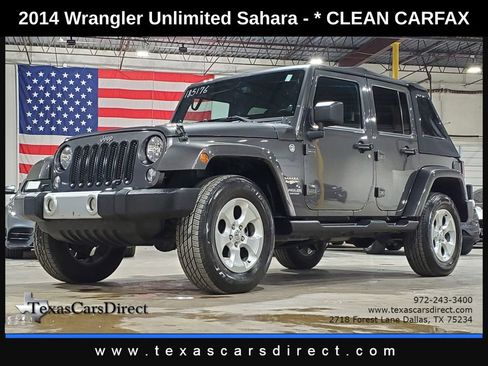 Used 2014 Jeep Wrangler Unlimited Sahara w/ Connectivity Group AWD/4WD image 1