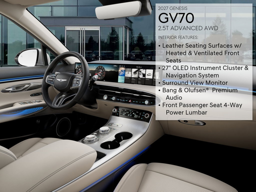 New 2027 Genesis GV70 2.5T Advanced AWD/4WD image 17