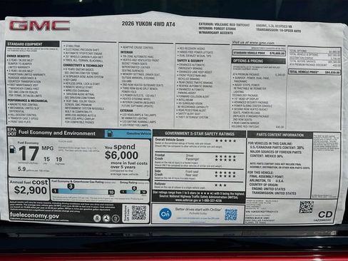 New 2026 GMC Yukon AT4 w/ AT4 Premium Package AWD/4WD image 21