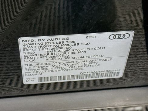Used 2024 Audi Q8 e-tron Premium Plus w/ Premium Plus Package AWD/4WD image 12