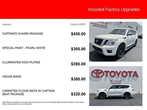 Used 2019 Nissan Armada Platinum w/ Captain's Chairs Package RWD image 5