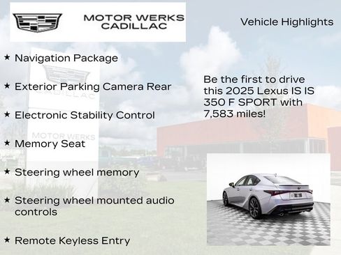 Used 2025 Lexus IS 350 F Sport w/ Navigation Package image 14