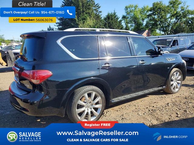 Used 2014 INFINITI QX80 4WD w/ Deluxe Touring Package image 4