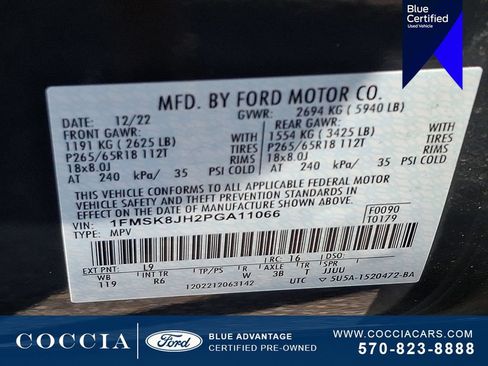Certified 2023 Ford Explorer Timberline w/ Timberline Technology Package AWD/4WD image 29