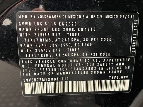 New 2025 Volkswagen Tiguan S image 29