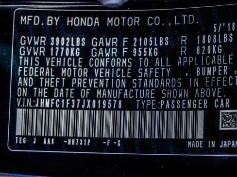 Used 2018 Honda Civic EX-T image 35