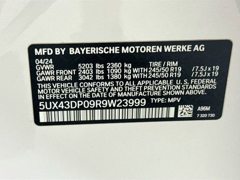 Certified 2024 BMW X3 sDrive30i w/ Premium Package RWD image 34