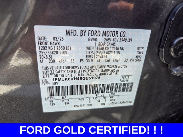 Certified 2025 Ford Explorer ST-Line AWD/4WD image 20