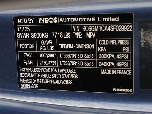 New 2025 INEOS Grenadier Fieldmaster Edition image 22