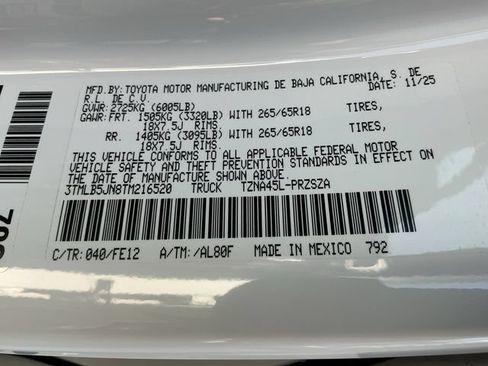 Used 2026 Toyota Tacoma TRD Sport AWD/4WD image 25