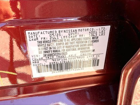 Used 2025 Nissan Sentra SV w/ SV Premium Package FWD image 35