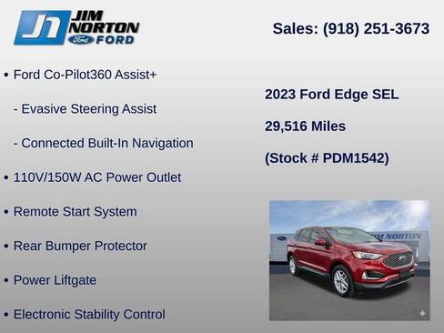 Used 2023 Ford Edge SEL w/ Convenience Package AWD/4WD image 31