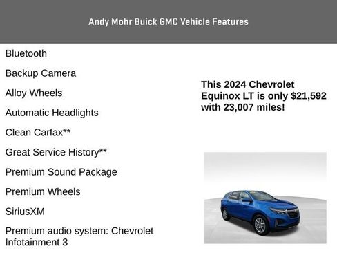 Used 2024 Chevrolet Equinox LT w/ LPO, Floor Liner Package image 4