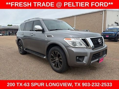 Used 2019 Nissan Armada Platinum w/ Captain's Chairs Package RWD image 1