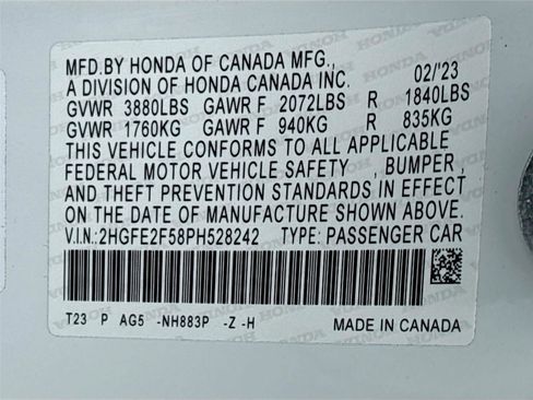 Used 2023 Honda Civic Sport image 33