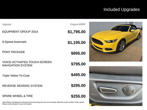 Used 2017 Ford Mustang Premium w/ Equipment Group 201A RWD image 7