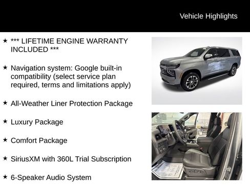 New 2026 Chevrolet Suburban LT w/ Comfort Package image 2
