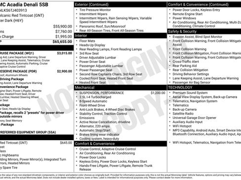New 2026 GMC Acadia Denali w/ Super Cruise Package FWD image 49