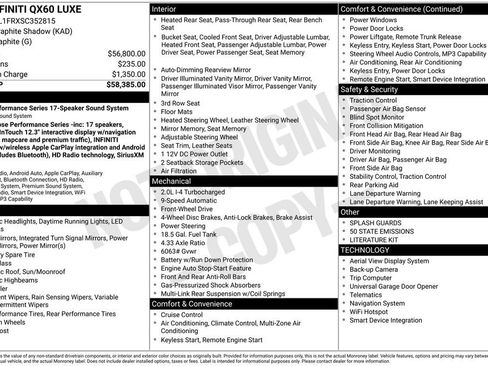 Used 2025 INFINITI QX60 Luxe image 38