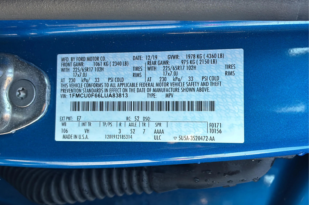 Used 2020 Ford Escape S FWD image 9