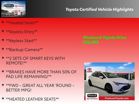 Certified 2025 Toyota Corolla XSE FWD image 36