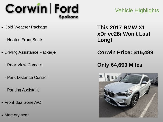 Used 2017 BMW X1 xDrive28i AWD/4WD image 6