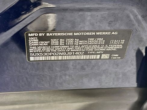 Used 2022 BMW X3 xDrive30i w/ Premium Package 2 image 33