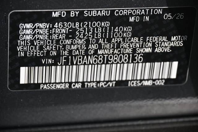 New 2026 Subaru WRX Limited w/ WRX Electronics Package AWD/4WD image 20
