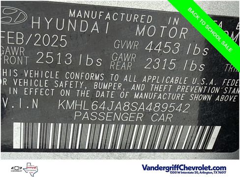 Used 2025 Hyundai Sonata SEL FWD image 12