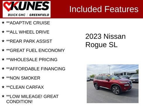 Used 2023 Nissan Rogue SL AWD/4WD image 3