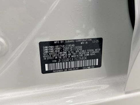 New 2026 Subaru Impreza 2.0i Sport image 27