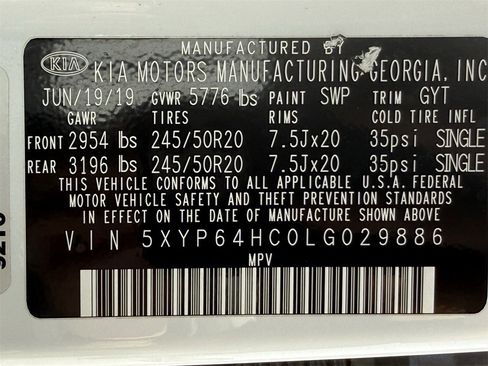 Used 2020 Kia Telluride S w/ S 8 Passenger Seating Package image 30