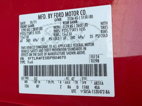 Used 2011 Ford Ranger XLT AWD/4WD image 53