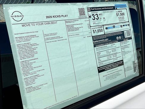 New 2025 Nissan Kicks Play S image 13