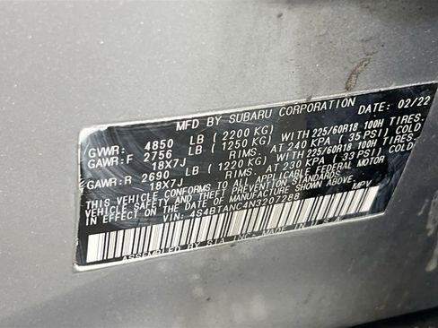 Used 2022 Subaru Outback Limited image 32