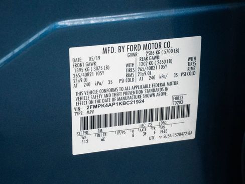 Used 2019 Ford Edge ST w/ Equipment Group 401A AWD/4WD image 36