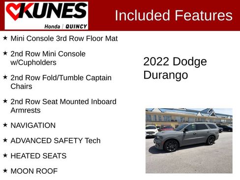 Used 2022 Dodge Durango R/T w/ Blacktop Package AWD/4WD image 2
