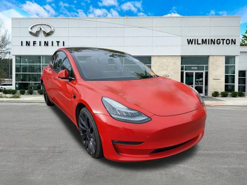 Used 2021 Tesla Model 3 Performance AWD/4WD image 1