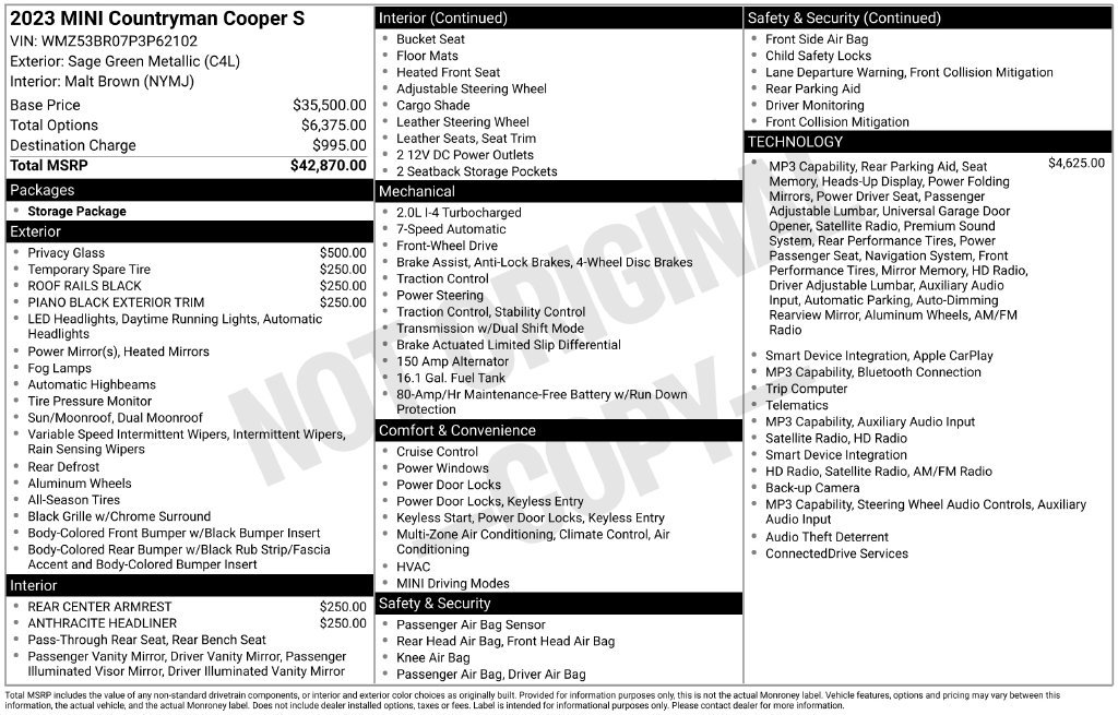 Used 2023 MINI Cooper Countryman S FWD image 3