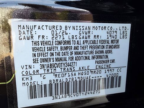 New 2026 Nissan Sentra SV w/ SV Convenience Package FWD image 28