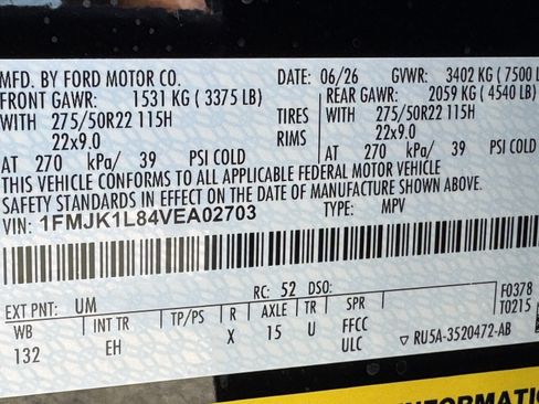 New 2027 Ford Expedition Max Platinum w/ Driver's Package RWD image 7