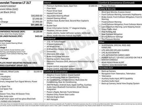 New 2026 Chevrolet Traverse LT w/ Driver Confidence Package AWD/4WD image 51